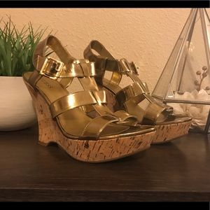 Gold Sandals by Guess